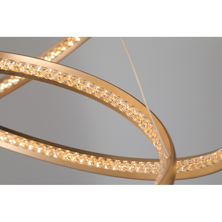Azzardo AZ4429 - LED-kattokruunu johdossa BRIGHTON LED/55W/230V kulta