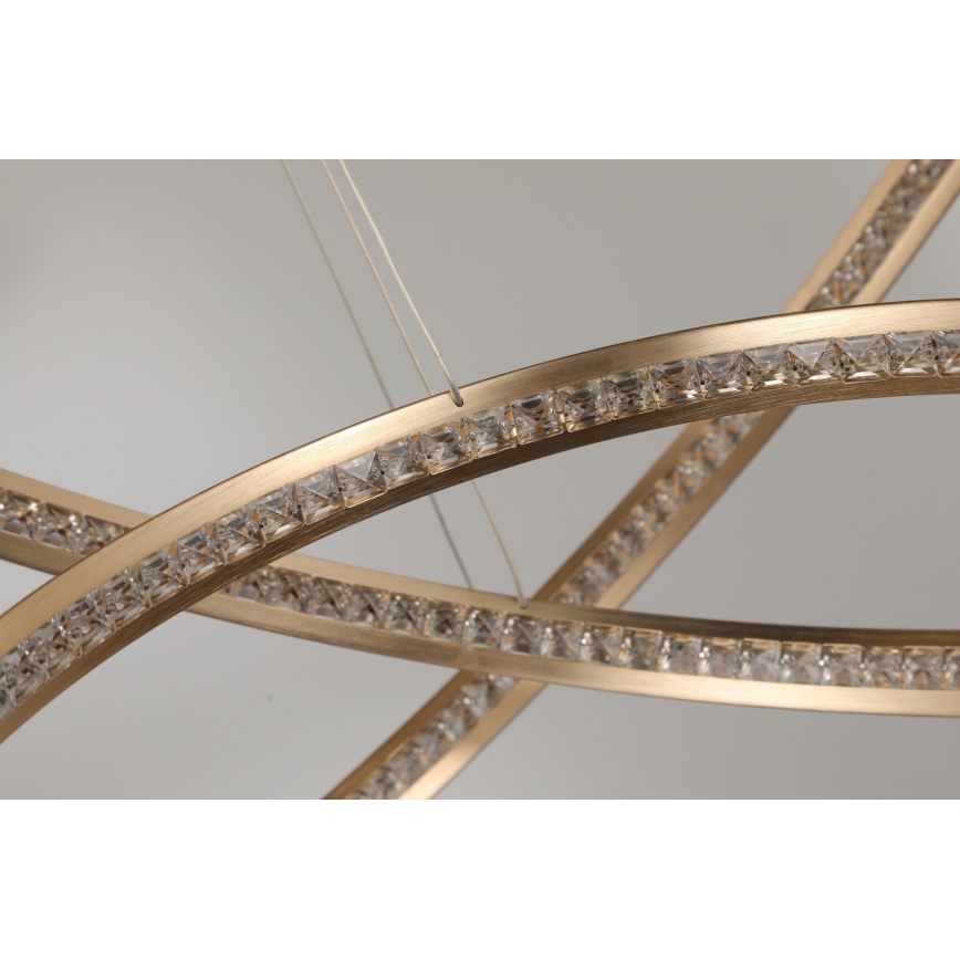 Azzardo AZ4429 - LED-kattokruunu johdossa BRIGHTON LED/55W/230V kulta