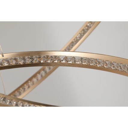Azzardo AZ4429 - LED-kattokruunu johdossa BRIGHTON LED/55W/230V kulta