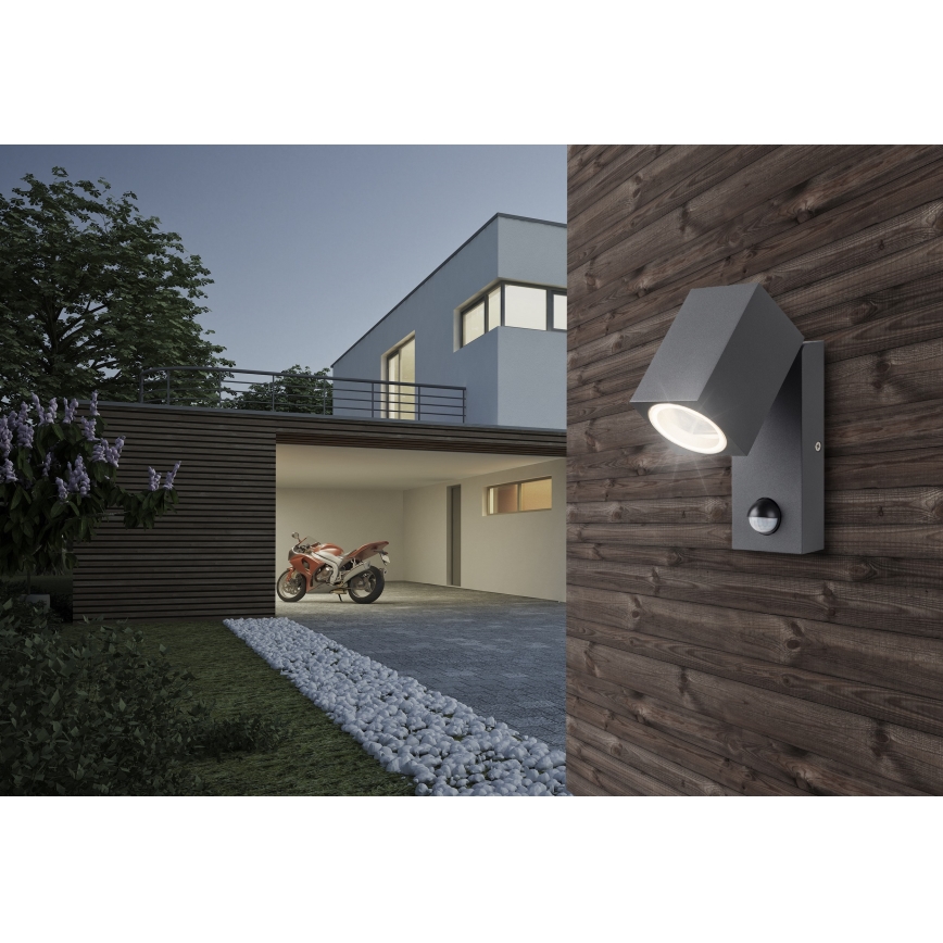 Azzardo AZ4695 - Ulkoseinävalaisin sensorilla GORAN 1xGU10/35W/230V IP44