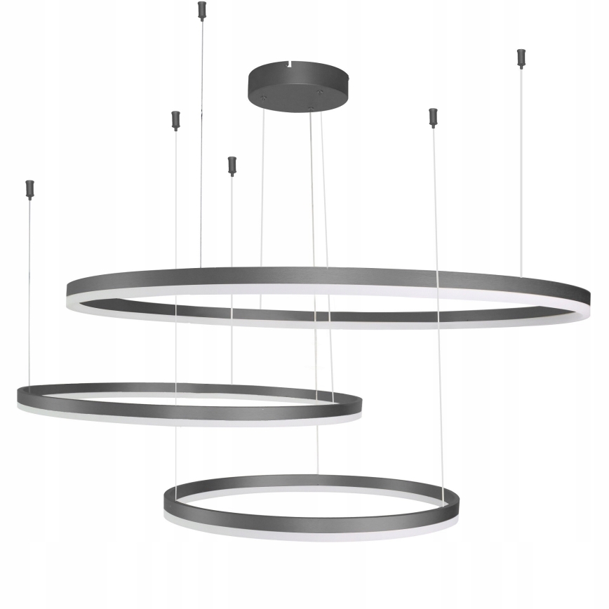 Azzardo AZ4707 - LED-kattokruunu johdossa HALO LED/130W/230V musta