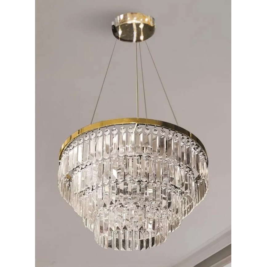 Azzardo AZ4906 - Kristallikruunu johdossa SALERNO 12xG9/40W/230V