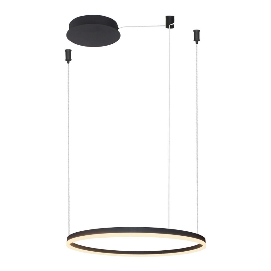 Azzardo AZ4968 -Himmennettävä LED-kattokruunu johdossa HALO LED/47W/230V halkaisija 60 cm musta