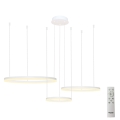 Azzardo AZ4971 - Himmennettävä LED-kattokruunu johdossa HALO LED/120W/230V valkoinen + kauko-ohjaus