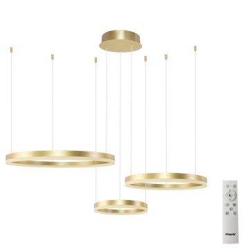 Azzardo AZ4973 - Himmennettävä LED-kattokruunu johdossa HALO LED/120W/230V kulta + kauko-ohjaus