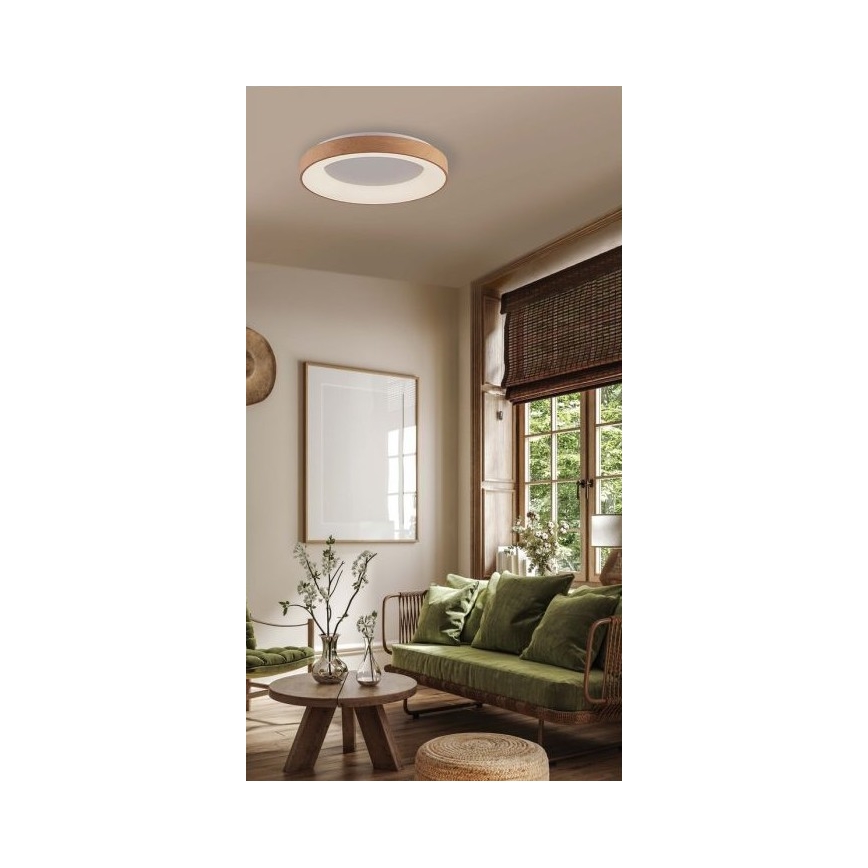 Azzardo AZ4989 - LED-kattovalaisin SANTANA LED/30W/230V ruskea