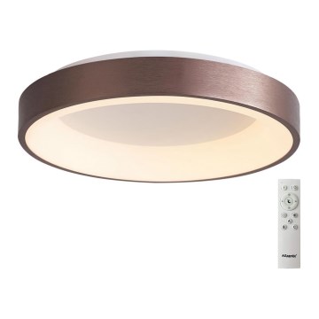 Azzardo AZ4990 - Himmennettävä LED-kattovalaisin SANTANA LED/50W/230V ruskea + kauko-ohjaus