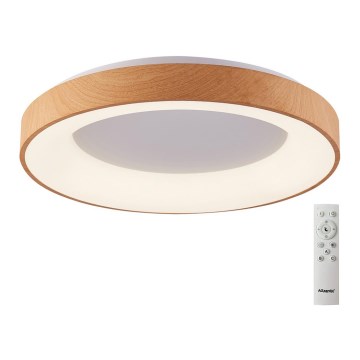 Azzardo AZ4993 - Himmennettävä LED-kattovalaisin SANTANA LED/50W/230V ruskea + kauko-ohjaus