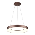Azzardo AZ4998 - LED-riippuvalaisin SANTANA LED/30W/230V ruskea