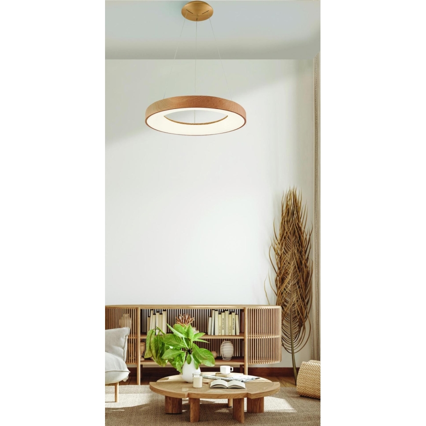 Azzardo AZ5006 - LED-kattokruunu johdossa SANTANA LED/30W/230V ruskea