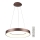 Azzardo AZ5007 - Himmennettävä LED-kattokruunu johdossa SANTANA LED/50W/230V ruskea + kauko-ohjaus