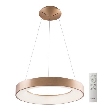 Azzardo AZ5009 - Himmennettävä LED-kattokruunu johdossa SANTANA LED/50W/230V kulta + kauko-ohjaus