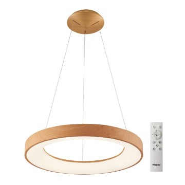 Azzardo AZ5010 - Himmennettävä LED-kattokruunu johdossa SANTANA LED/50W/230V ruskea + kauko-ohjaus