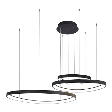 Azzardo AZ5027 - LED-kattokruunu johdossa AMANDA LED/150W/230V musta