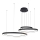 Azzardo AZ5027 - LED-kattokruunu johdossa AMANDA LED/150W/230V musta