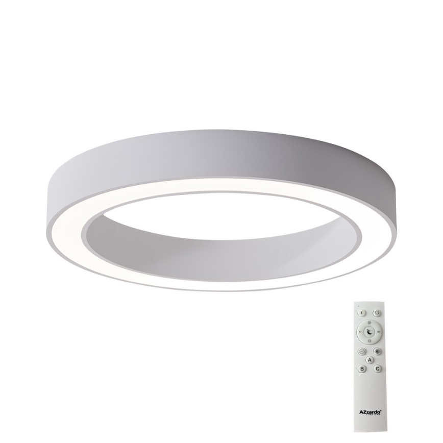 Azzardo AZ5034 - Himmennettävä LED-kattovalaisin MARCO LED/60W/230V valkoinen + kauko-ohjaus