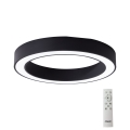 Azzardo AZ5035 - Himmennettävä LED-kattovalaisin MARCO LED/60W/230V musta + kauko-ohjaus