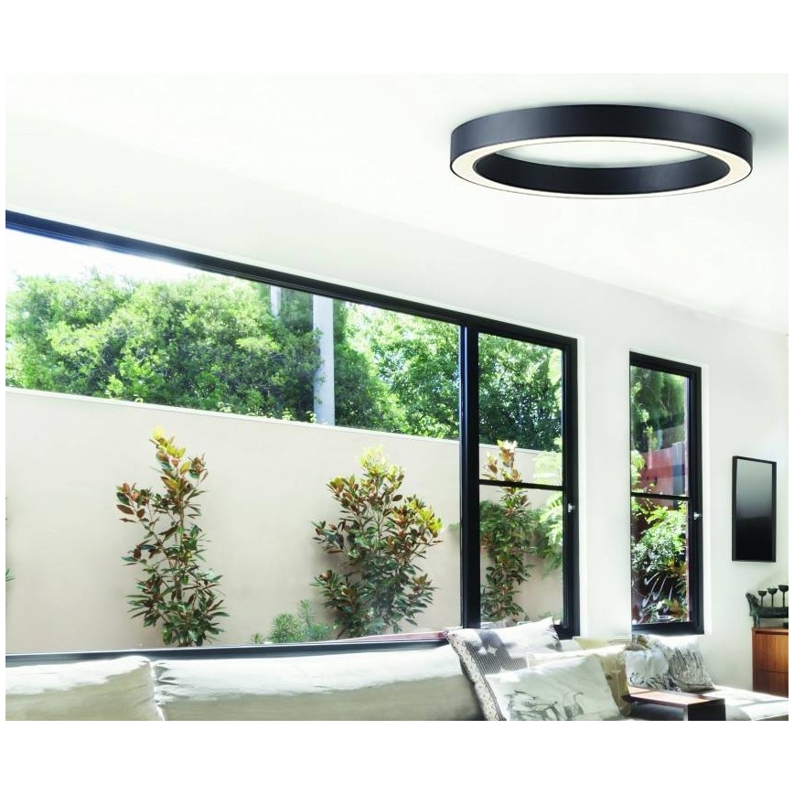 Azzardo AZ5035 - Himmennettävä LED-kattovalaisin MARCO LED/60W/230V musta + kauko-ohjaus