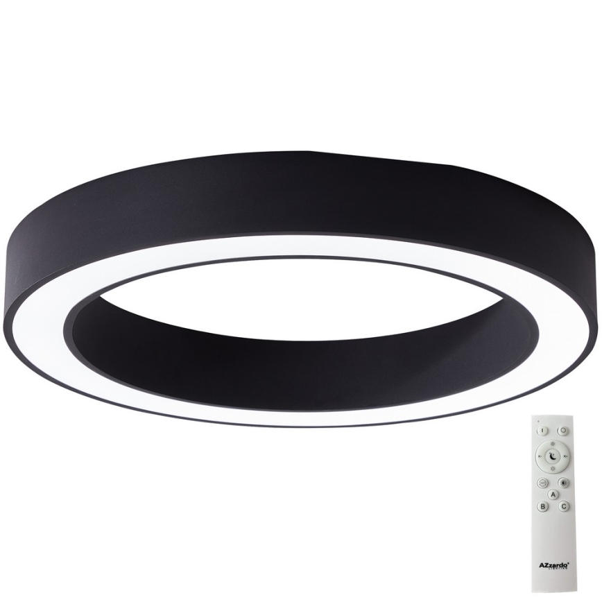 Azzardo AZ5041 - Himmennettävä LED-kattovalaisin MARCO LED/100W/230V musta + kauko-ohjaus