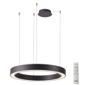 Azzardo AZ5044 - Himmennettävä LED-kattokruunu johdossa MARCO LED/50W/230V musta + kauko-ohjaus