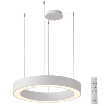 Azzardo AZ5049 - Himmennettävä LED-kattokruunu johdossa MARCO LED/80W/230V valkoinen + kauko-ohjaus