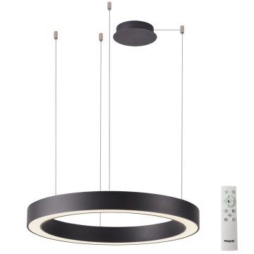 Azzardo AZ5050 - Himmennettävä LED-kattokruunu johdossa MARCO LED/80W/230V musta + kauko-ohjaus