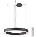 Azzardo AZ5053 - Himmennettävä LED-kattokruunu johdossa MARCO LED/100W/230V musta + kauko-ohjaus
