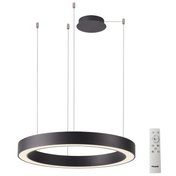 Azzardo AZ5053 - Himmennettävä LED-kattokruunu johdossa MARCO LED/100W/230V musta + kauko-ohjaus