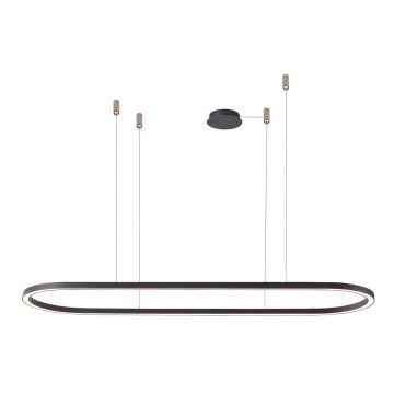 Azzardo AZ5055 - Himmennettävä LED-kattokruunu johdossa ELENA LED/50W/230V 120 cm musta