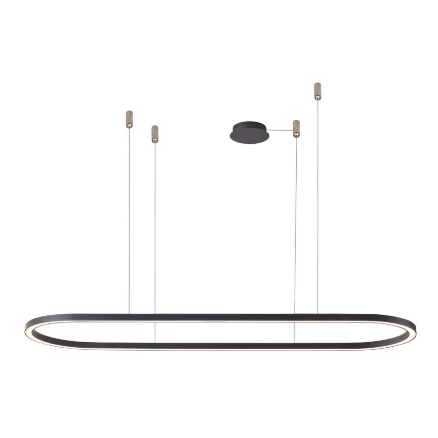 Azzardo AZ5055 - Himmennettävä LED-kattokruunu johdossa ELENA LED/50W/230V 120 cm musta