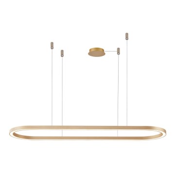Azzardo AZ5056 - Himmennettävä LED-kattokruunu johdossa ELENA LED/50W/230V 120 cm kulta