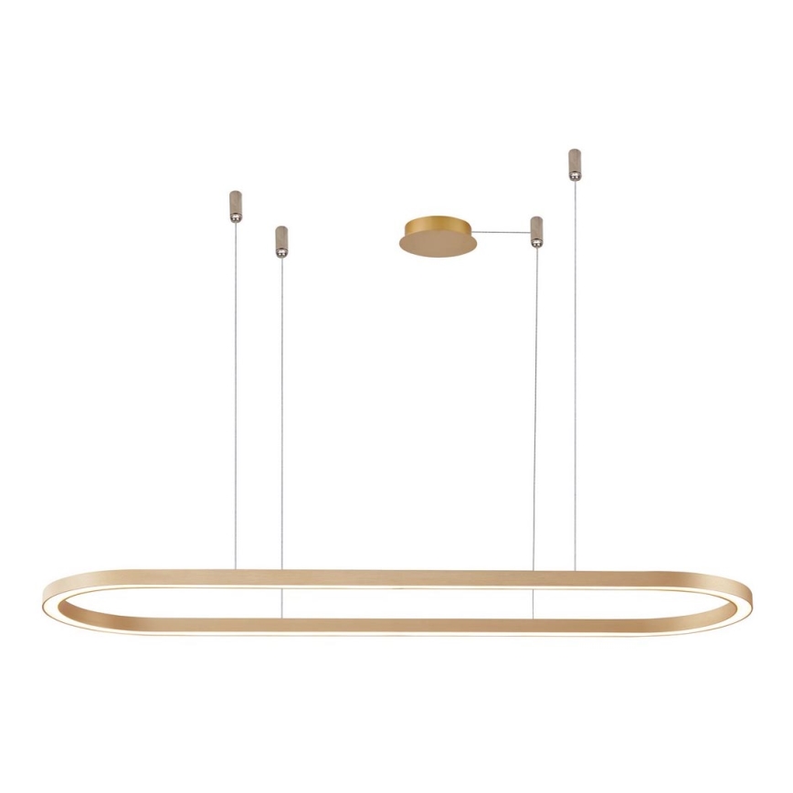 Azzardo AZ5056 - Himmennettävä LED-kattokruunu johdossa ELENA LED/50W/230V 120 cm kulta
