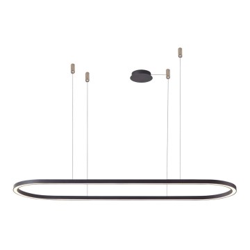 Azzardo AZ5057 - Himmennettävä LED-kattokruunu johdossa ELENA LED/60W/230V 150 cm musta