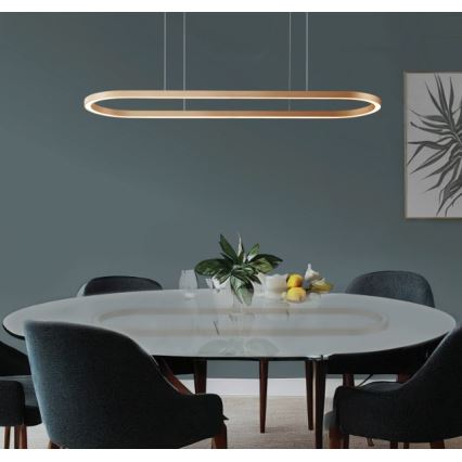 Azzardo AZ5058 - Himmennettävä LED-kattokruunu johdossa ELENA LED/60W/230V 150 cm kulta