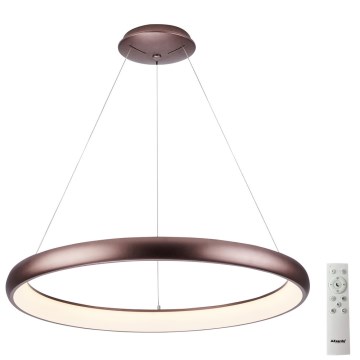 Azzardo AZ5059 - Himmennettävä LED-kattokruunu johdossa ANTONIO LED/32W/230V ruskea + kauko-ohjaus