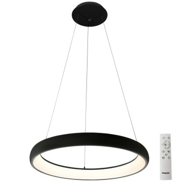 Azzardo AZ5060 - Himmennettävä LED-kattokruunu johdossa ANTONIO LED/32W/230V musta + kauko-ohjaus