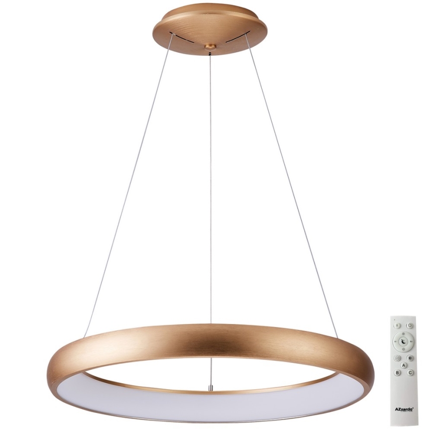 Azzardo AZ5061 - Himmennettävä LED-kattokruunu johdossa ANTONIO LED/32W/230V kulta + kauko-ohjaus