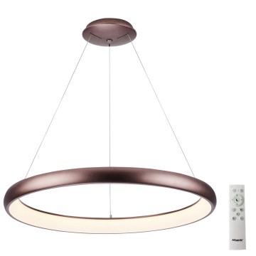 Azzardo AZ5062 - Himmennettävä LED-kattokruunu johdossa ANTONIO LED/50W/230V ruskea + kauko-ohjaus
