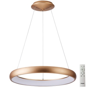Azzardo AZ5064 - Himmennettävä LED-kattokruunu johdossa ANTONIO LED/50W/230V kulta + kauko-ohjaus