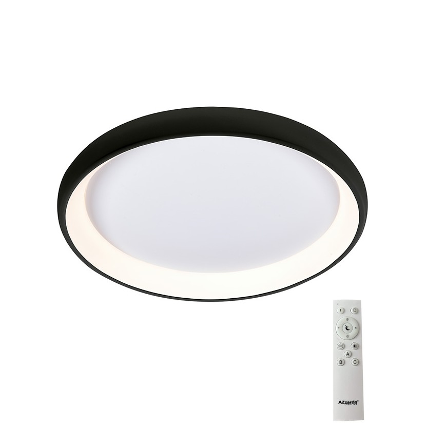Azzardo AZ5069 - Himmennettävä LED-kattovalaisin ANTONIO LED/32W/230V musta + kauko-ohjaus