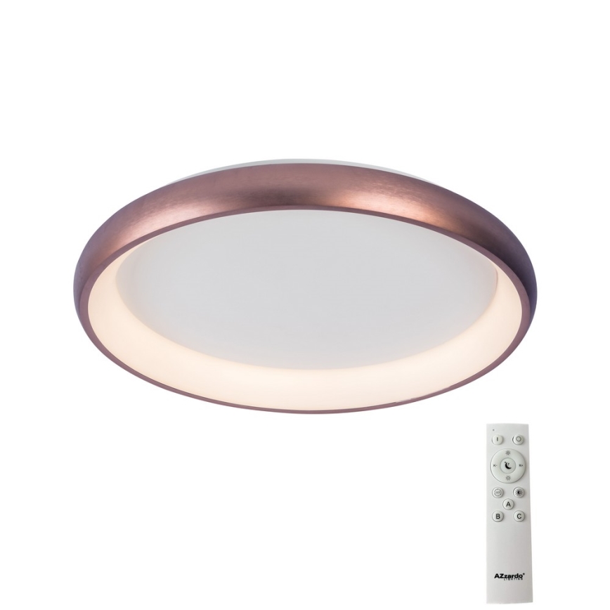 Azzardo AZ5071 - Himmennettävä LED-kattovalaisin ANTONIO LED/50W/230V ruskea + kauko-ohjaus