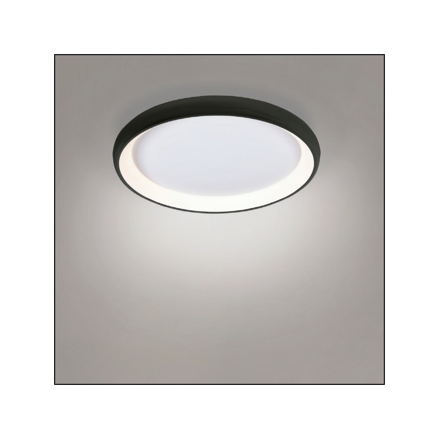 Azzardo AZ5072 - Himmennettävä LED-kattovalaisin ANTONIO LED/50W/230V musta + kauko-ohjaus