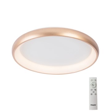 Azzardo AZ5073 - Himmennettävä LED-kattovalaisin ANTONIO LED/50W/230V kulta + kauko-ohjaus