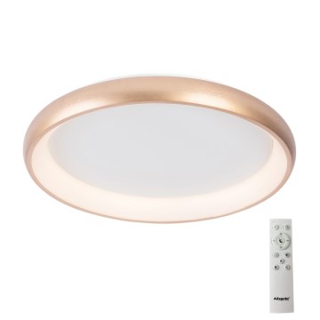 Azzardo AZ5076 - Himmennettävä LED-kattovalaisin ANTONIO LED/80W/230V kulta + kauko-ohjaus