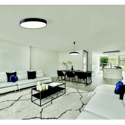 Azzardo AZ5085 - Himmennettävä LED-kattovalaisin MARCELLO LED/80W/230V musta