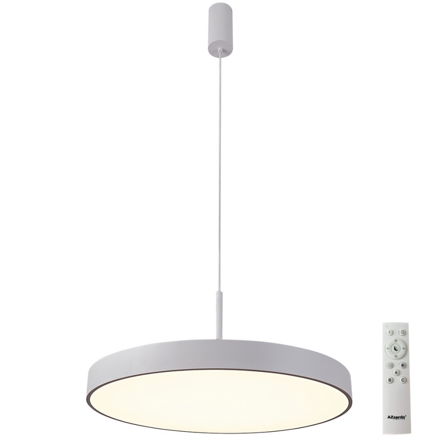 Azzardo AZ5090 - Himmennettävä LED-kattokruunu johdossa MARCELLO LED/60W/230V valkoinen + kauko-ohjaus