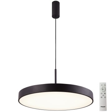 Azzardo AZ5091 - Himmennettävä LED-kattokruunu johdossa MARCELLO LED/60W/230V musta + kauko-ohjaus