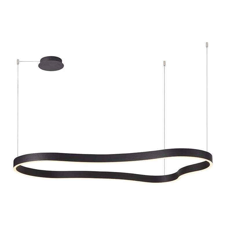 Azzardo AZ5093 - Himmennettävä LED-kattokruunu johdossa MIRABELLA LED/60W/230V musta