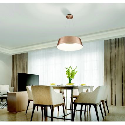 Azzardo AZ5095 - Himmennettävä LED-kattokruunu johdossa EMMA LED/60W/230V kulta + kauko-ohjaus