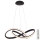 Azzardo AZ5096 - Himmennettävä LED-kattokruunu johdossa INFINITY LED/80W/230V musta + kauko-ohjaus